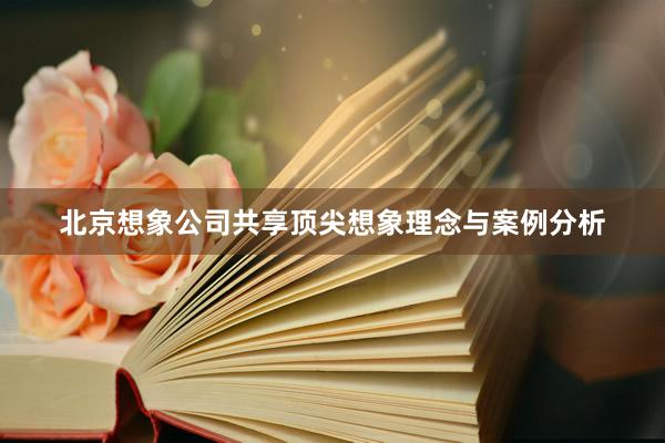 北京想象公司共享顶尖想象理念与案例分析